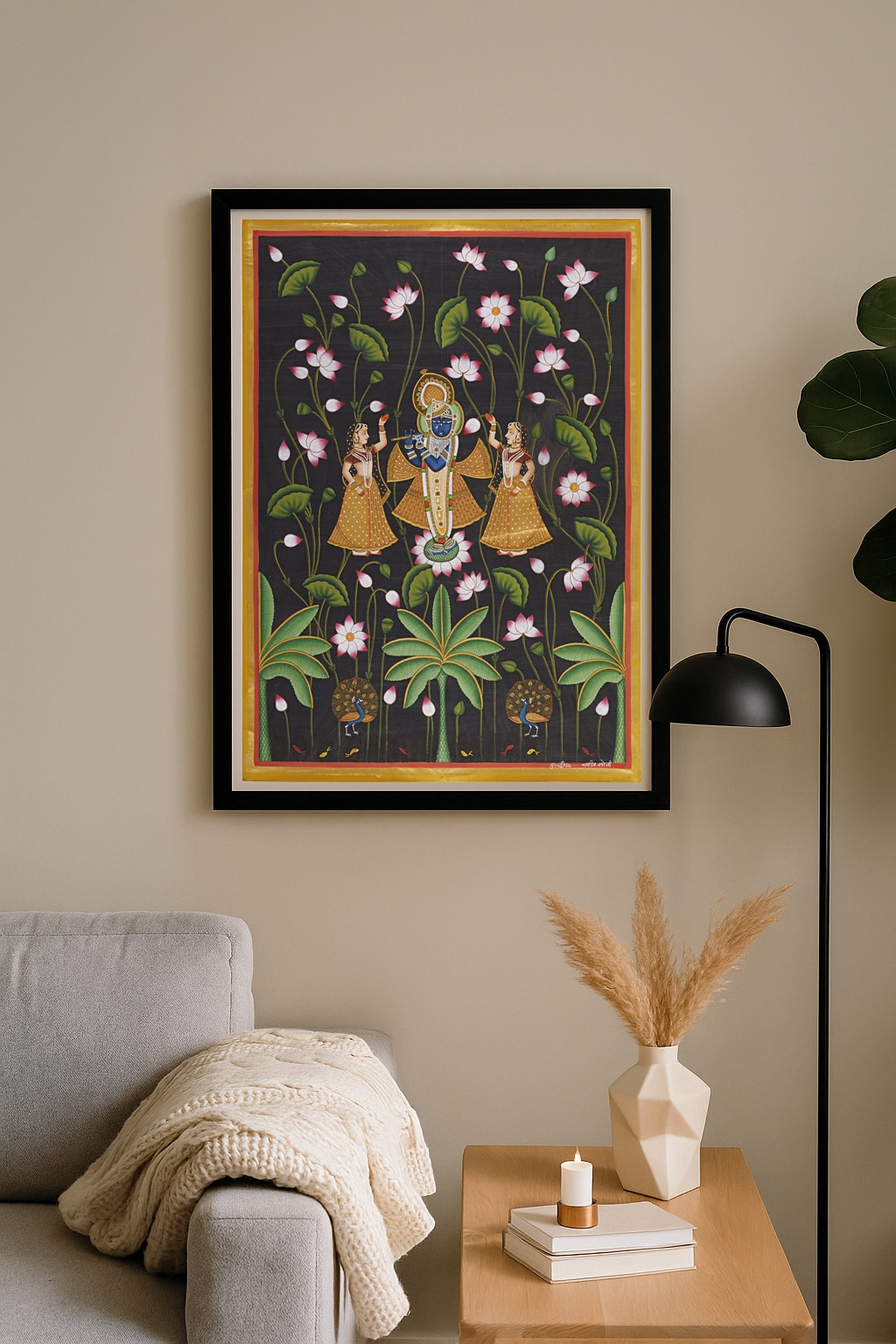 Pichwai Shreenathji in Jungle Painting