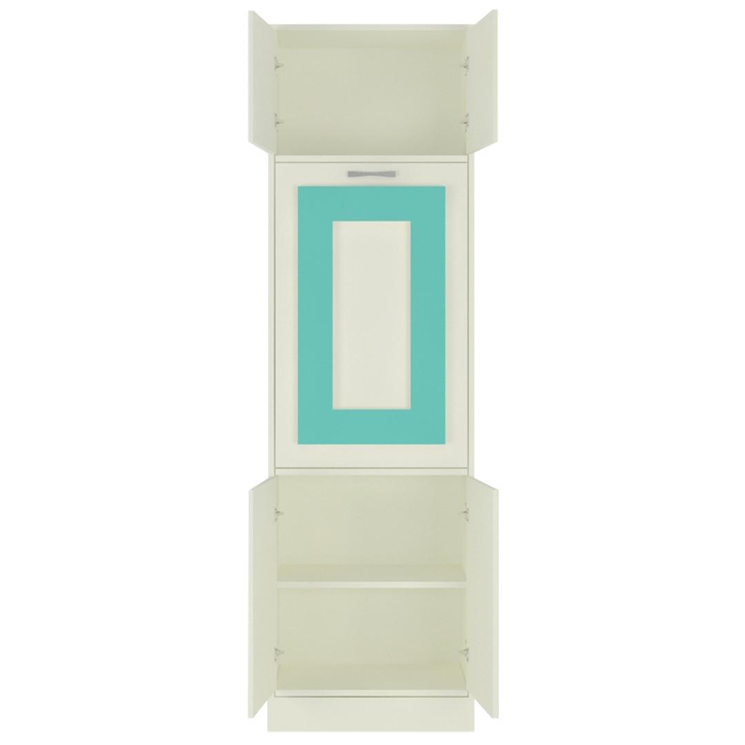 Royale Kids Folding Study Desk cum Bookshelf in Misty Turquoise Colour