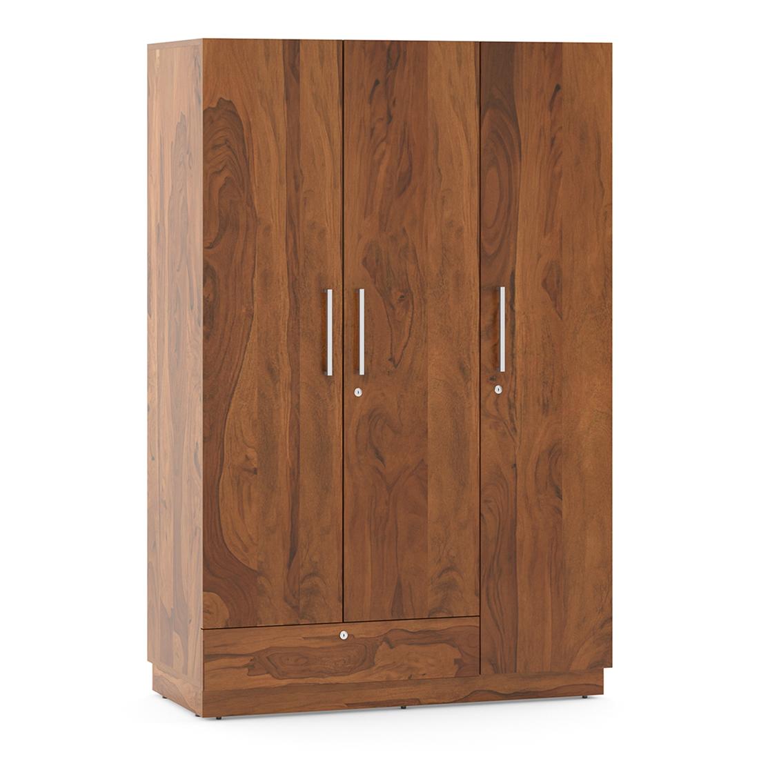 Bocado 3 Door Wardrobe in Sheesham Finish