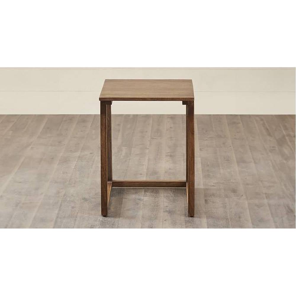 Dresden Solid Wood Side Table in  Natural Finish