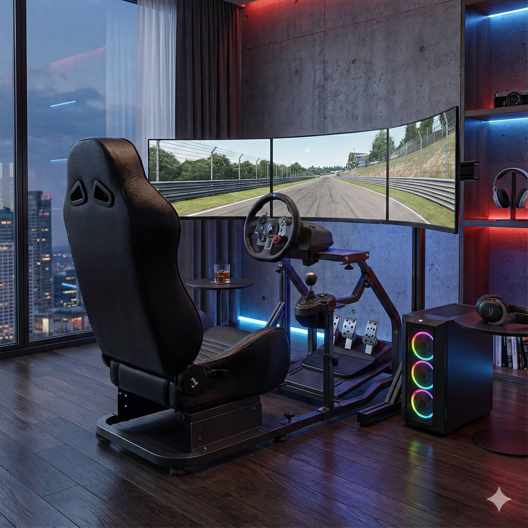 ASE Gaming Apex Series Simulator Seat (Black) - Ase Gaming