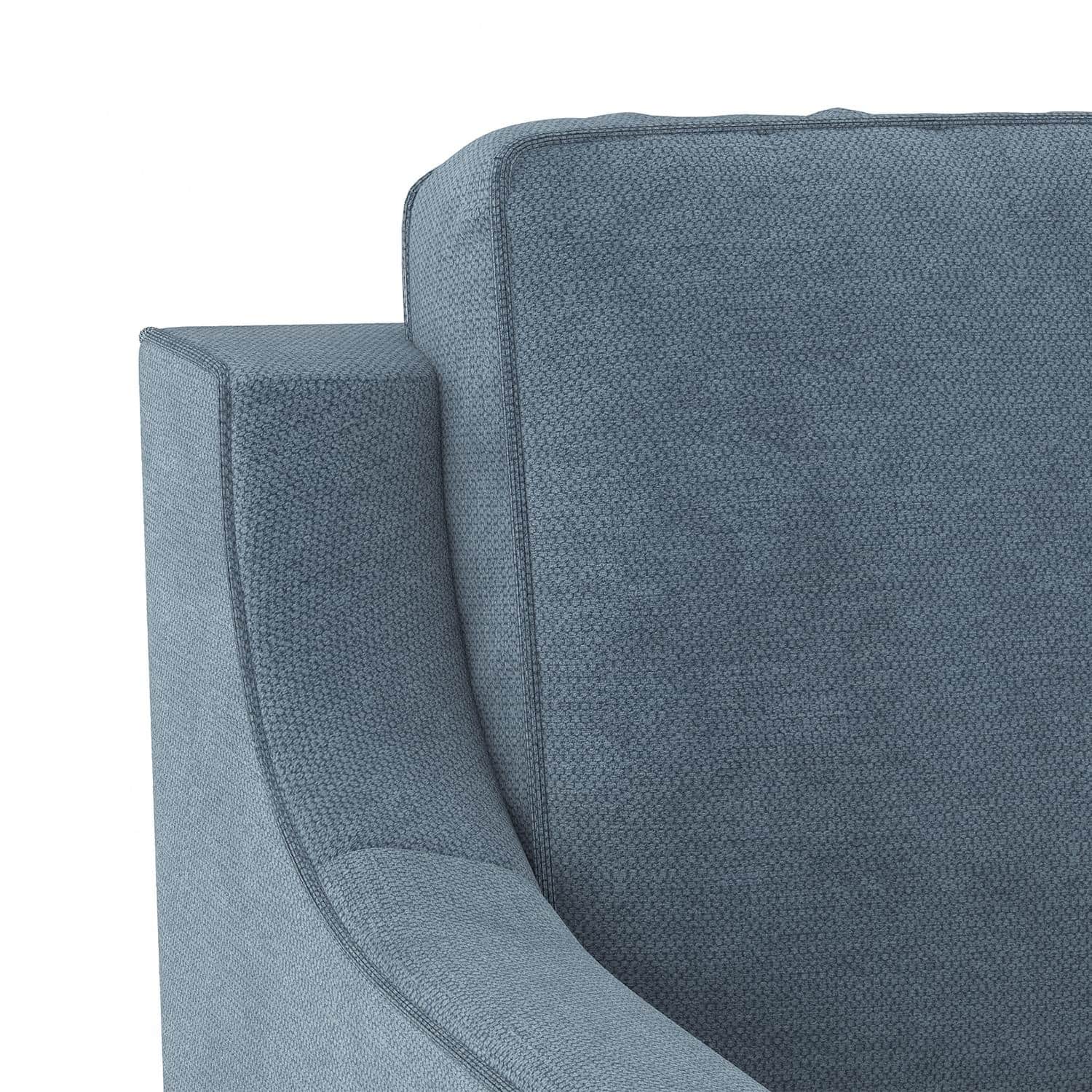 Abbey Sofa (Colour : Ocean Weave, Cushion : Soft, Seating Capacity : 3 Seater)