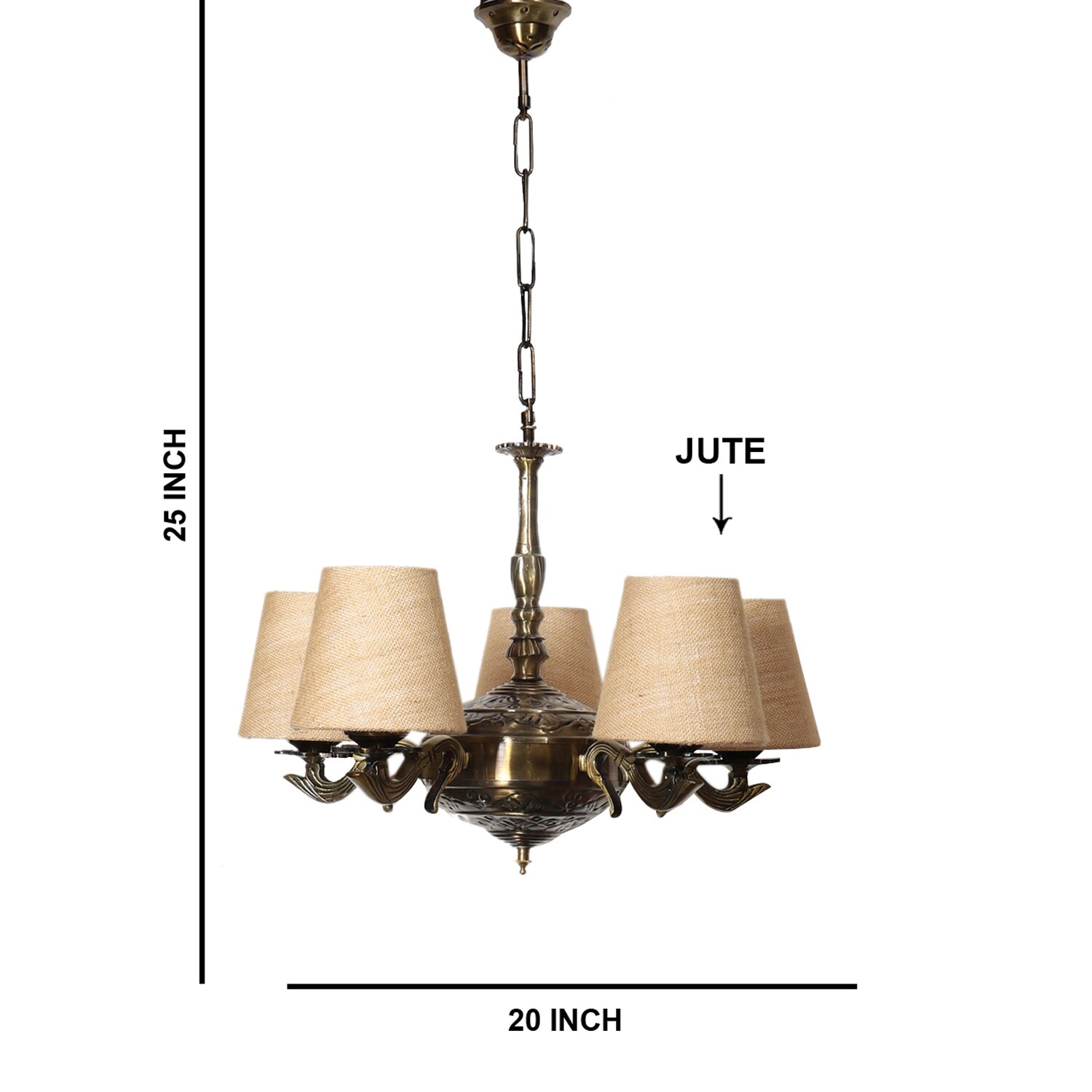 Devansh Wood Wall Mounted Lamp With Beige Jute Shade