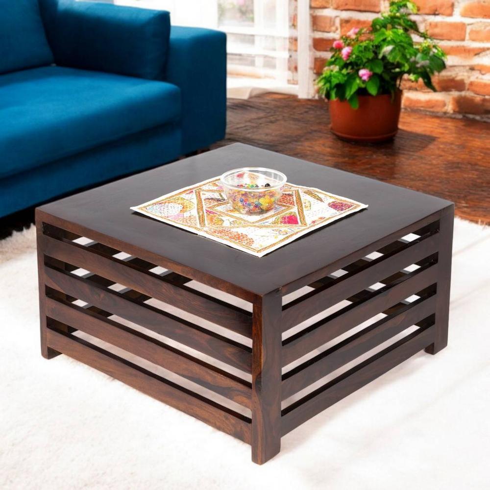 Montreal Sheesham Wood Coffee Table In Walnut Finish