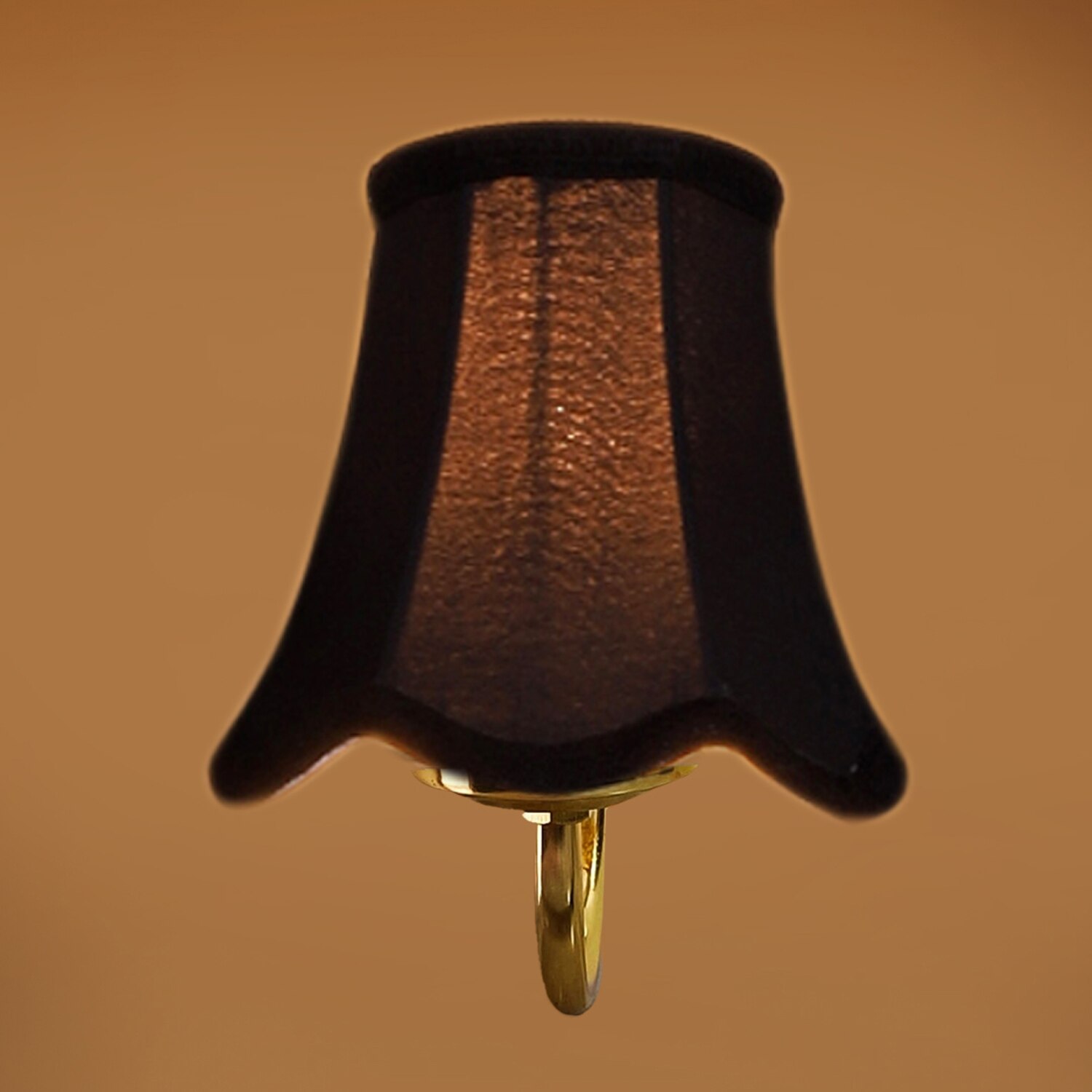 Devansh Gold Wall Mounted Lamp With Black Cotton Shade
