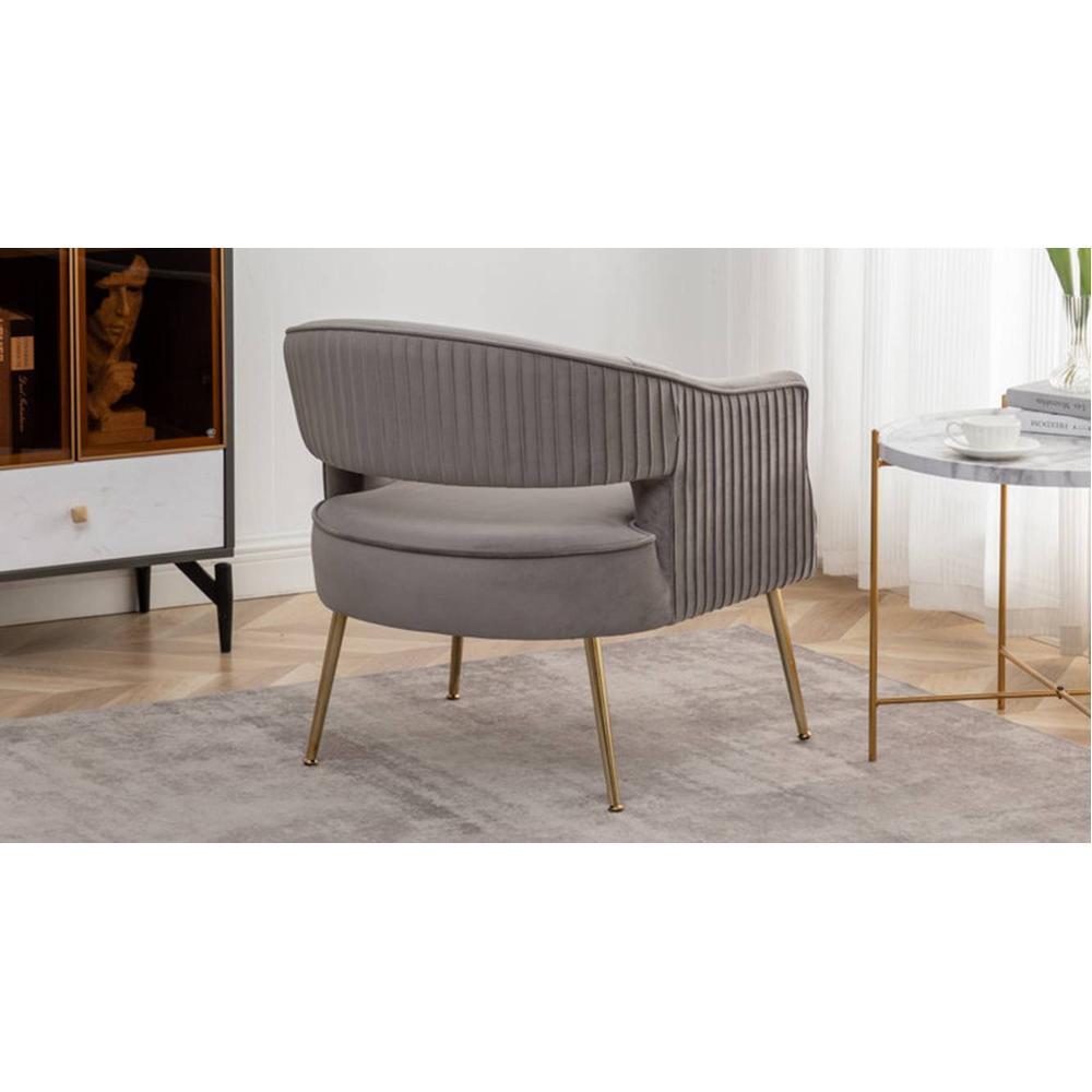 Carl Accent Chair in Grey Colour