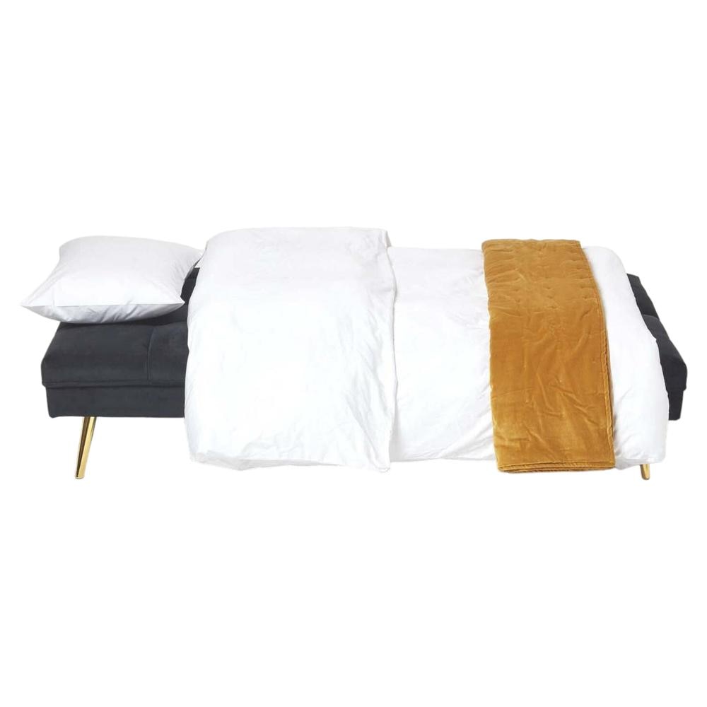 Lebon 3 Seater Sofa Cum Bed In Black Color