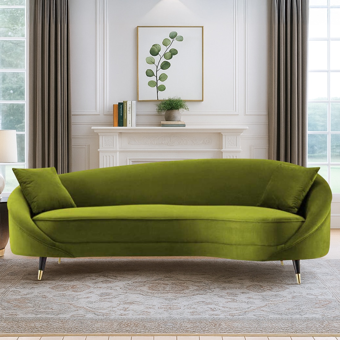 Corpen Fabric Sofa (Mint Green) - Home Lifestylez