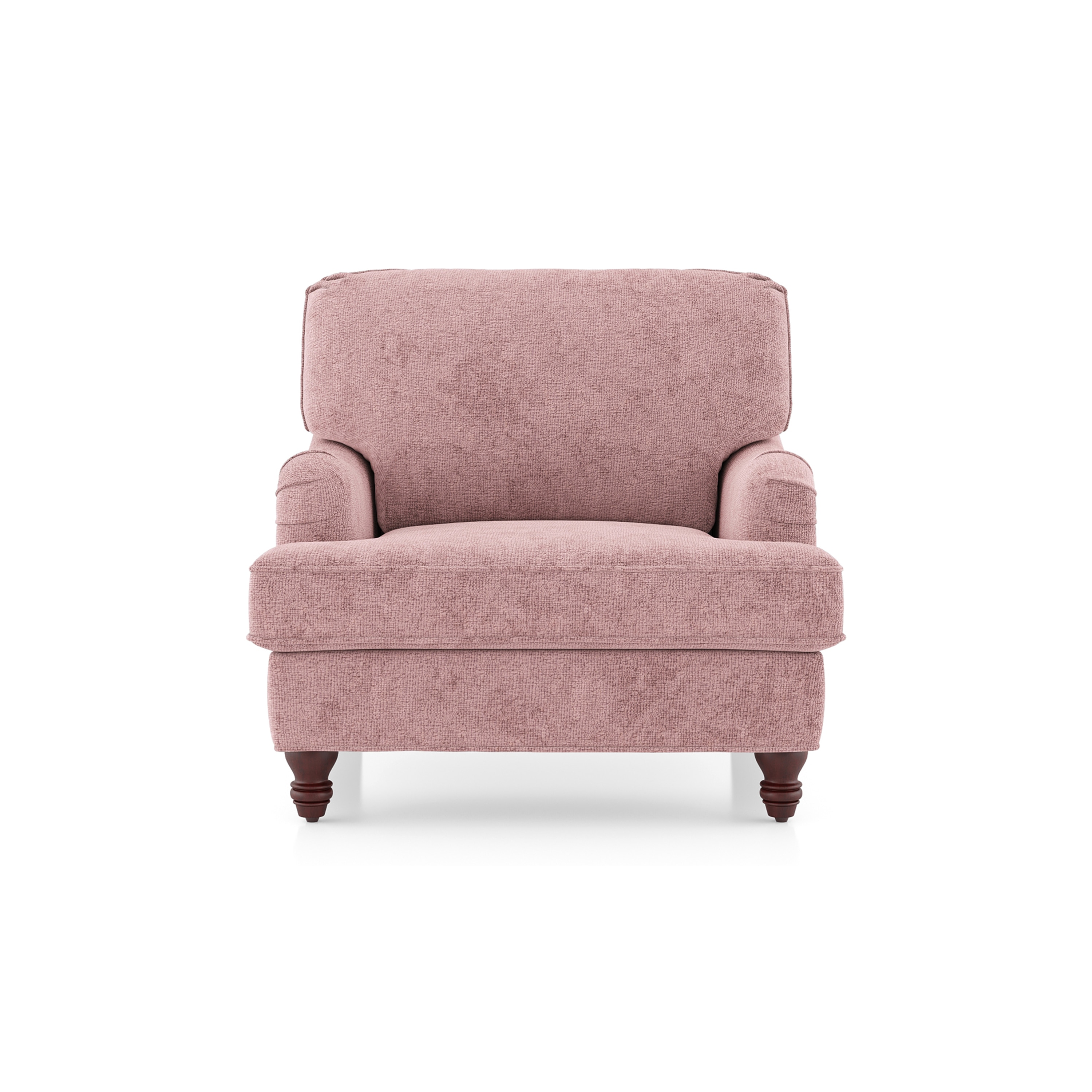 Ophelia 1 Seater Fabric Sofa In Desert Rose Colour