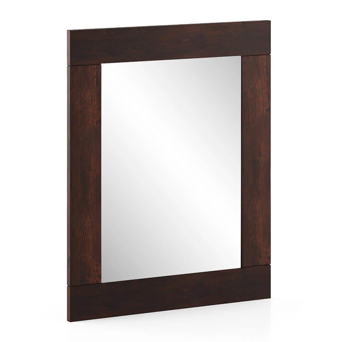 Venus Solid Wood Wall Mirror Frame in Mango Walnut Finish