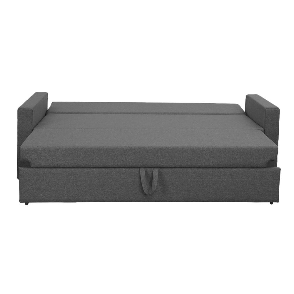 Akron 3 Pull Out Sofa Cum Bed In Dark grey Colour
