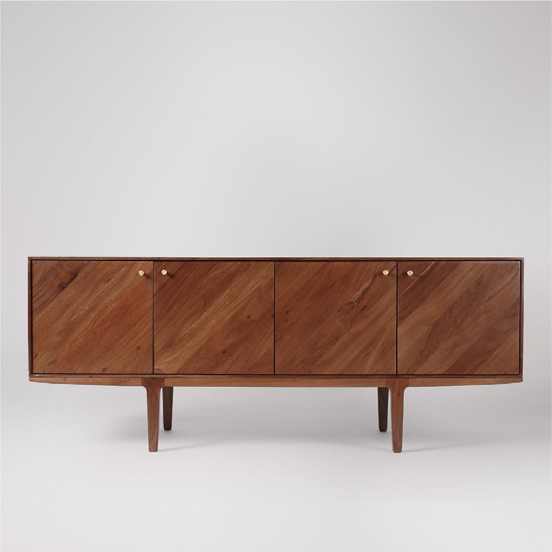 Noah Solid Wood Sideboard in Brown Colour - Orange Tree