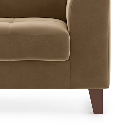 Verona Sofa Set (Colour: Fawn Velvet, Seater: 3+1+1)