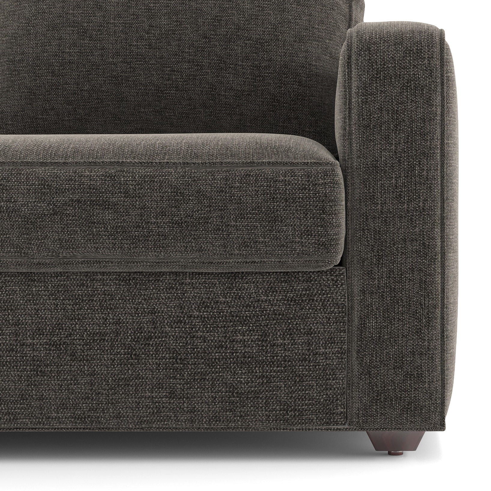 Apollo Compact Sofa (Colour : Smoke, Cushion : Soft, Back Type : High Back, Seating Capacity : Left Aligned 3 Seater + Left Aligned Chaise)