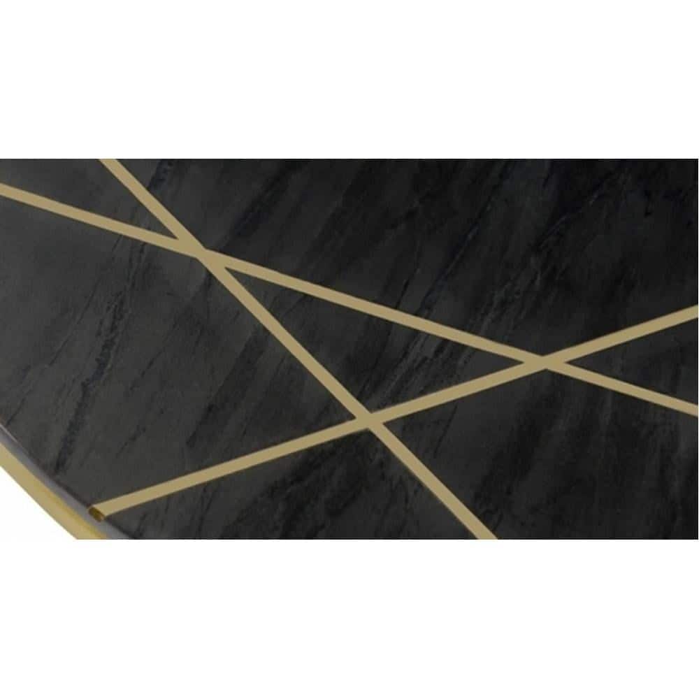 Monroe Metal Side Table in  Gold Finish