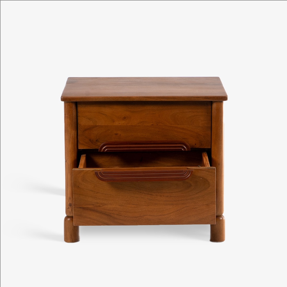 Varnika Bedside Table in Teak Finish