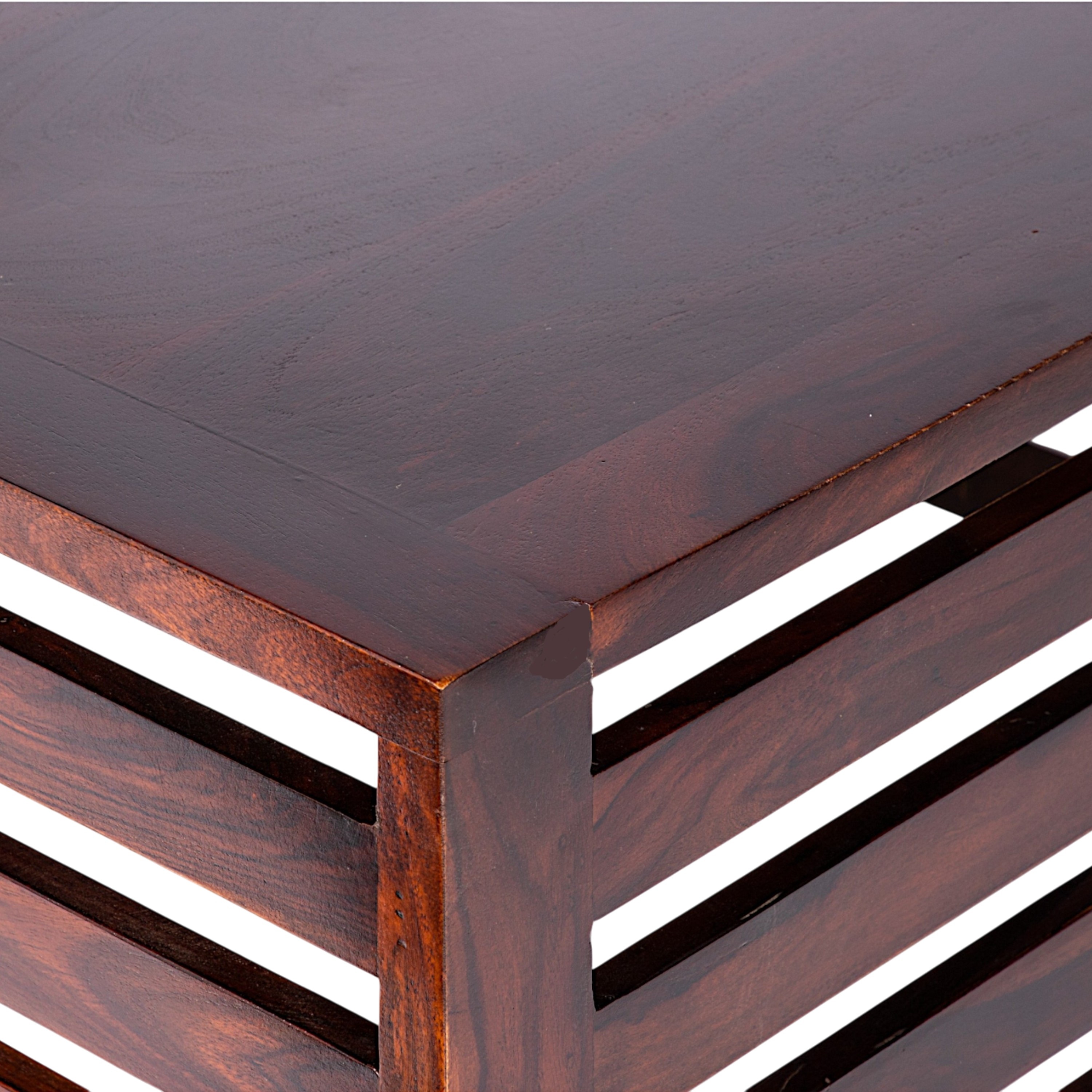 Montreal Sheesham Wood Coffee Table In Walnut Finish