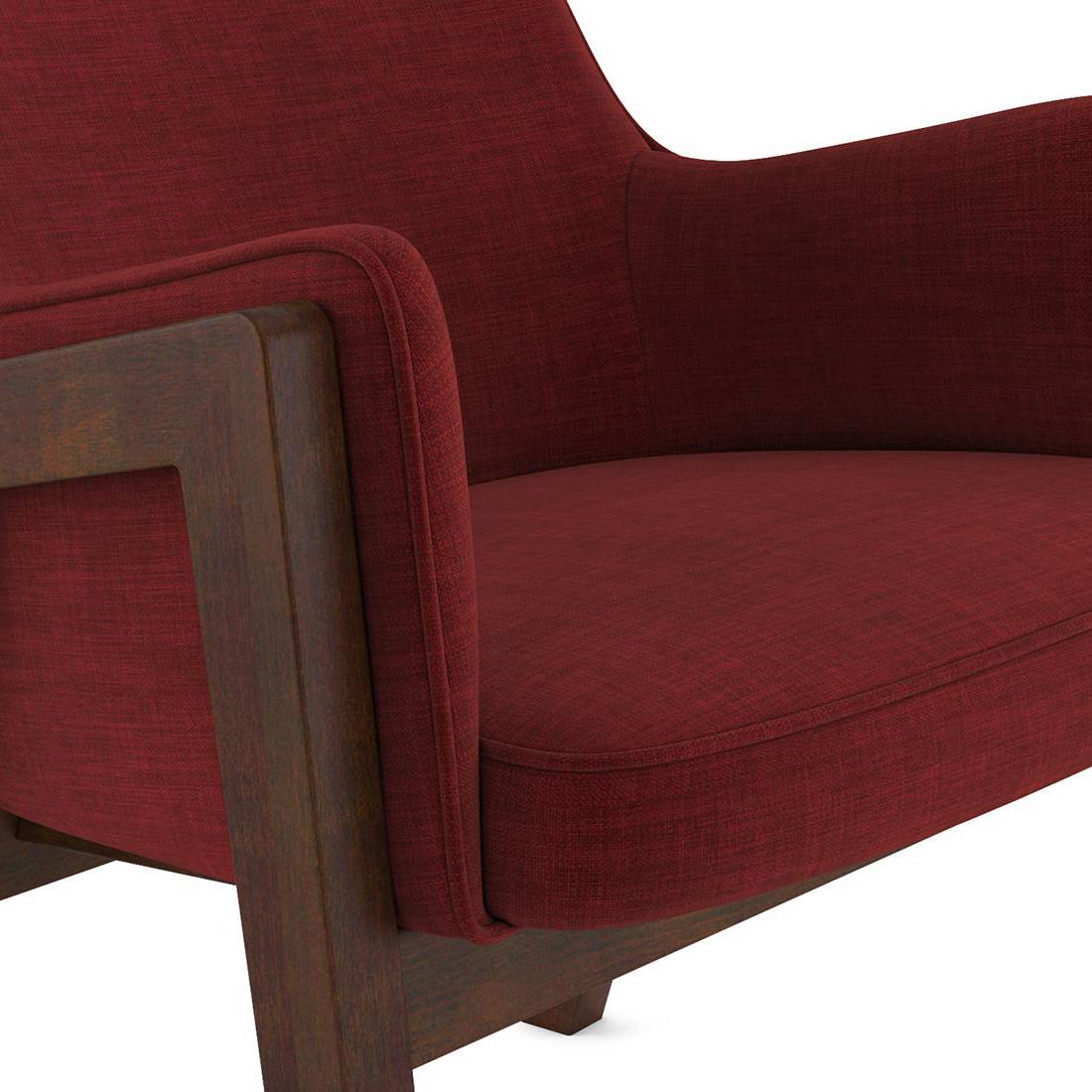 Carven Lounge Chair in Red Colour