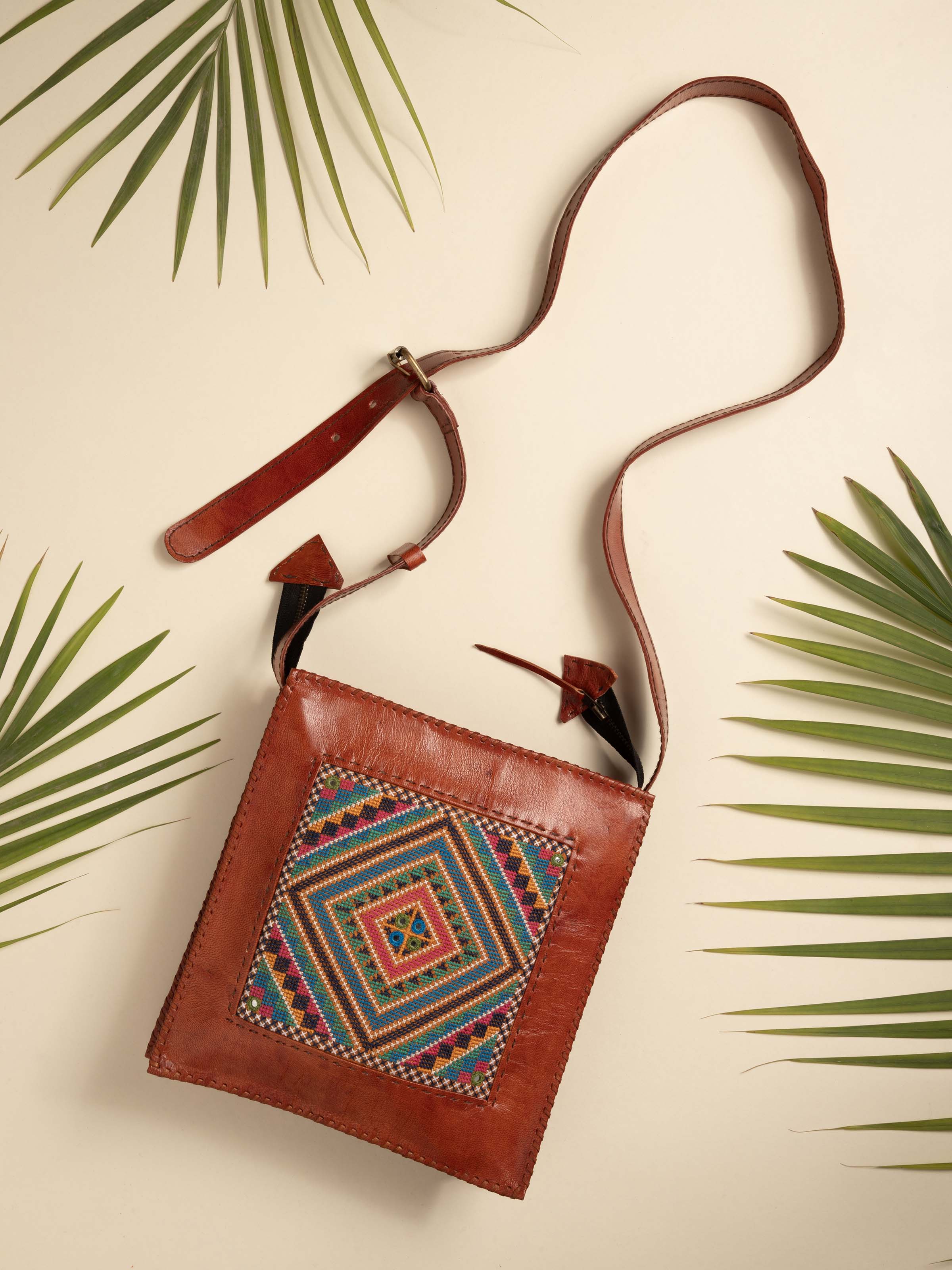 Lifestyle shot showing the functional silhouette and vibrant textures that elevate everyday looks.