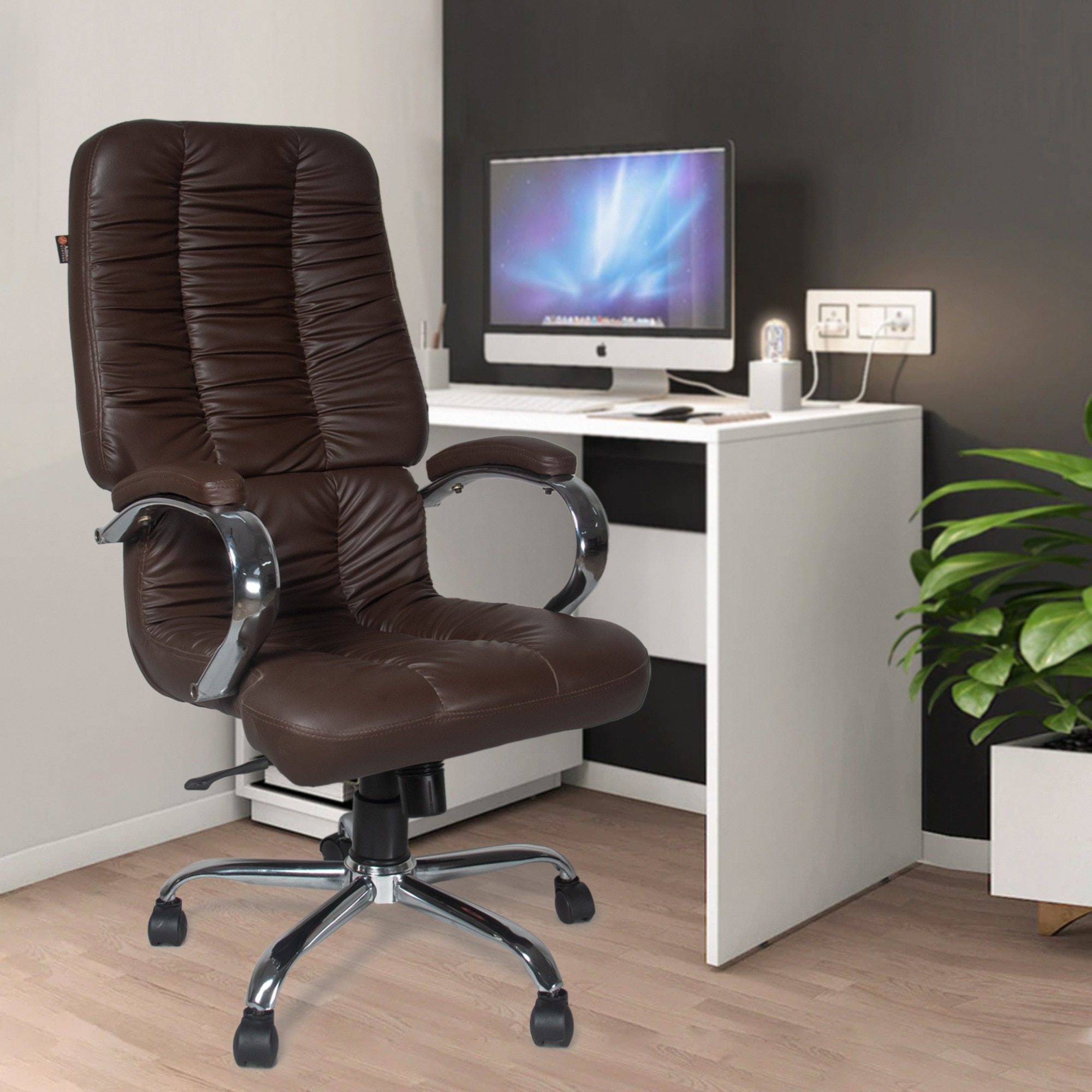 Adiko Modern Director Chair In Brown - Adiko Systems