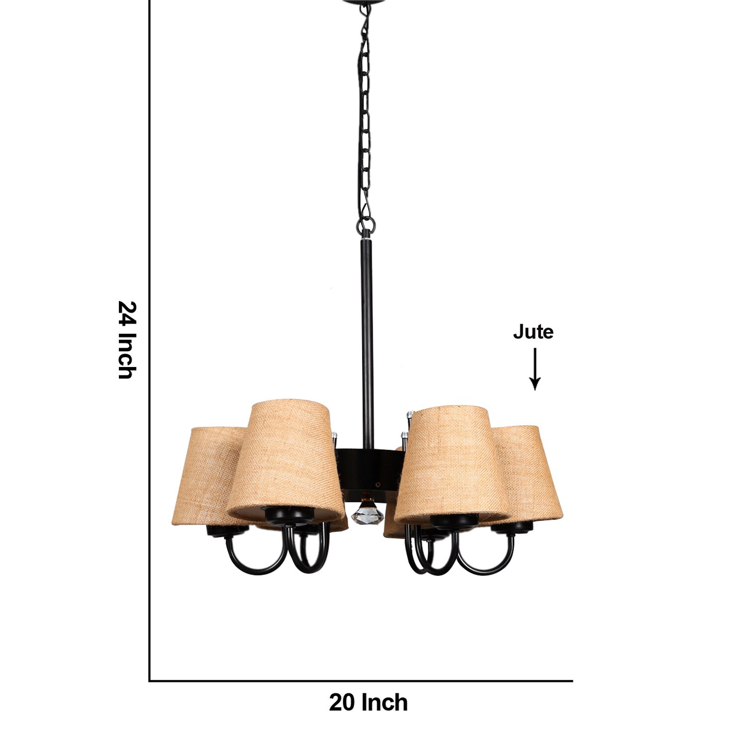 Devansh Black Wall Mounted Lamp With Off-White Cotton Shade