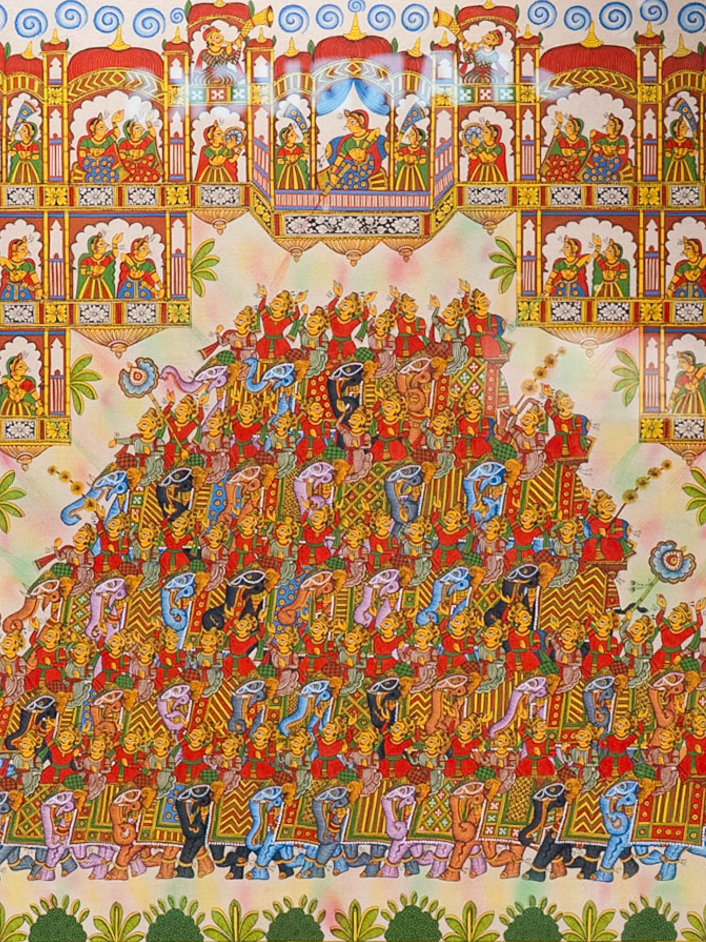 Detail shot of Phad Painting Wall Art