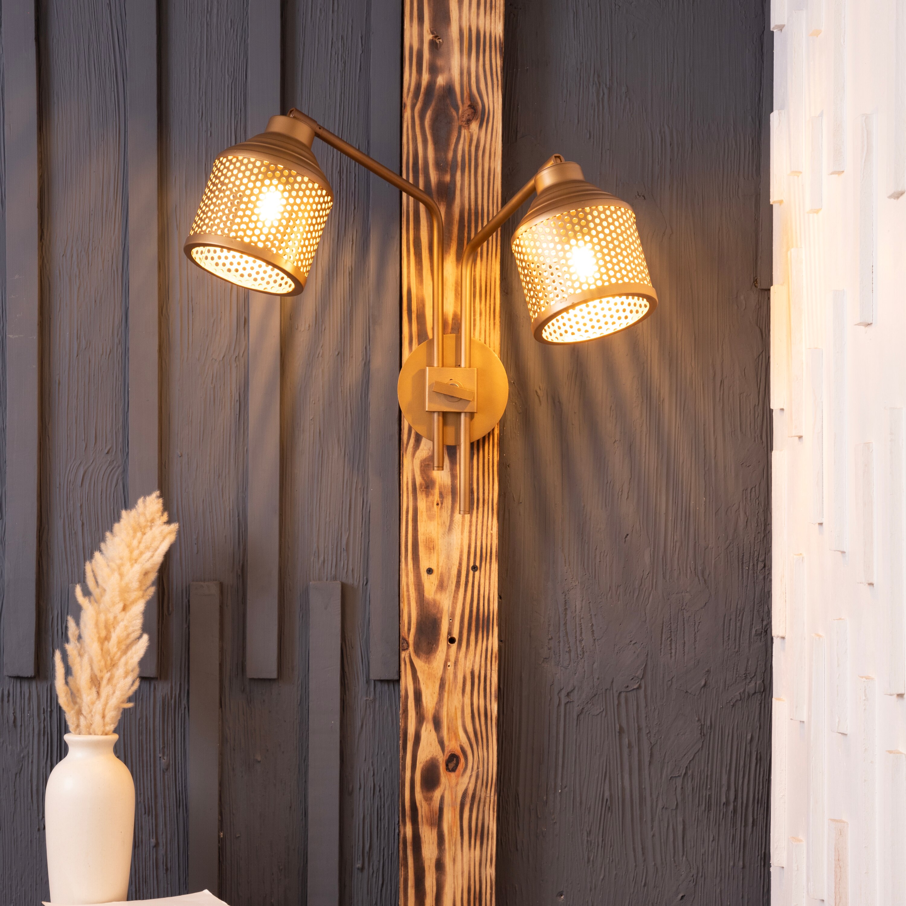 Riddle Wall Lamp Double Arm By Shoppeefry