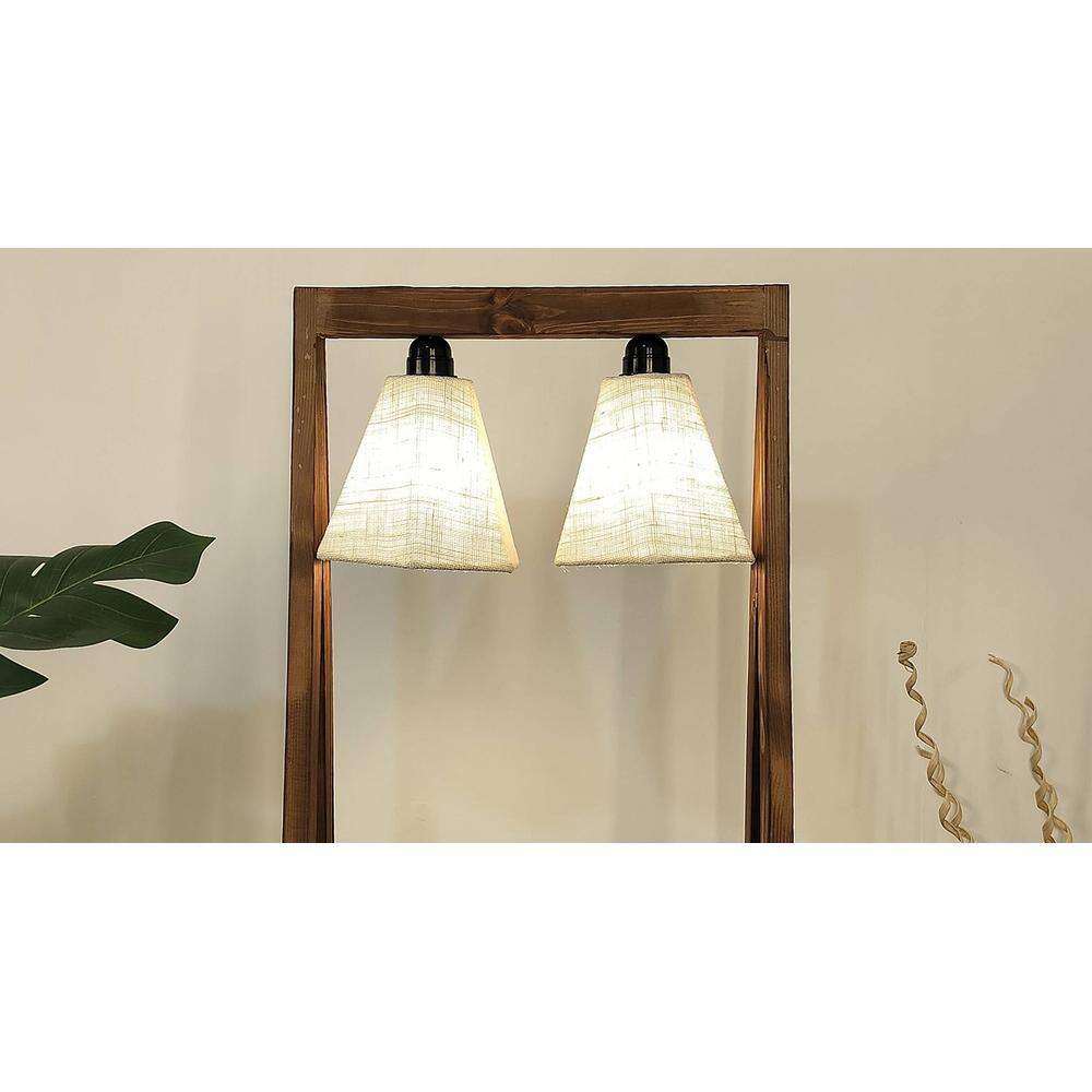 Francis Beige Jute Floor Lamp with Beige Jute Base
