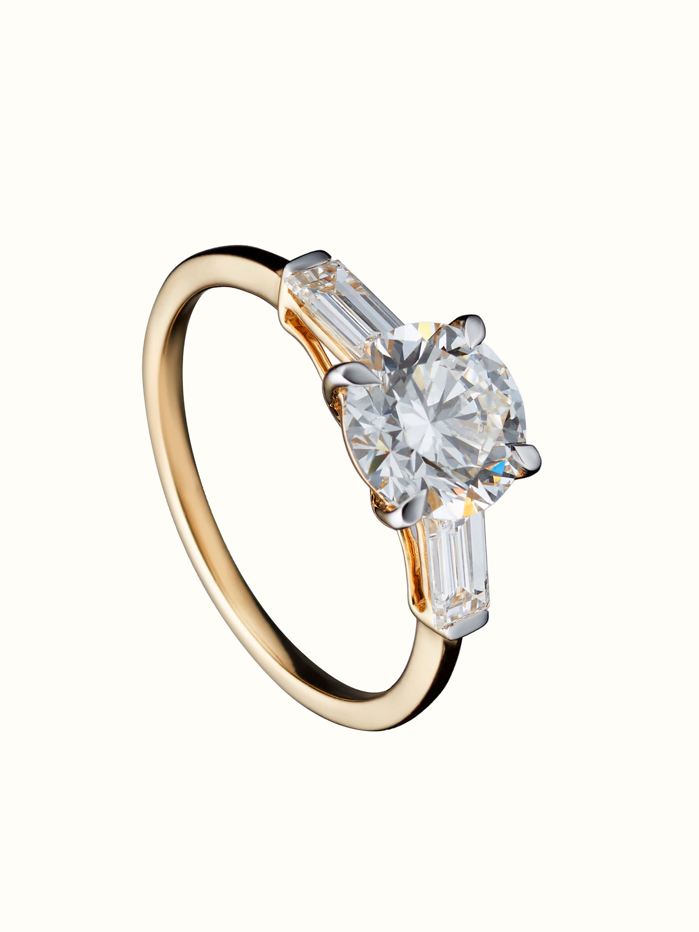 Open Setting 14 karat Gold Ring