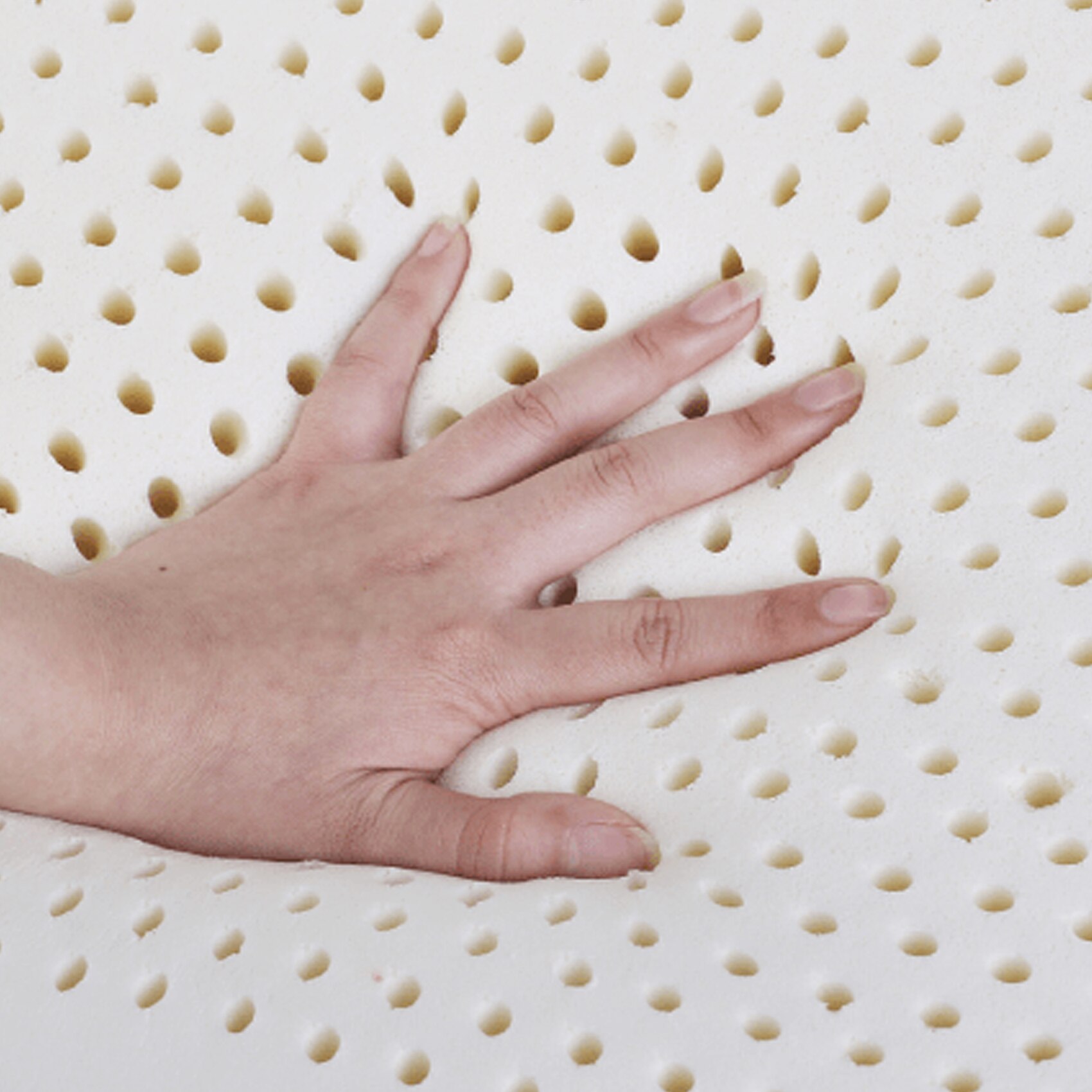 Nirvana Bamboo Fabric with Herb Fresh Technology 7 Zone 4 Inch Double Latex Foam Mattress L x W 72 inch x48 inch