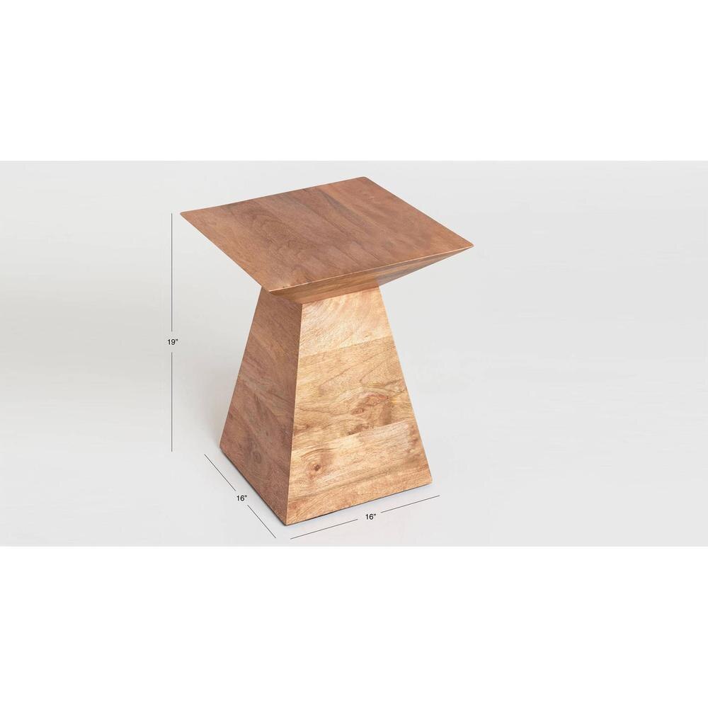 Melvena Solid Wood Side Table