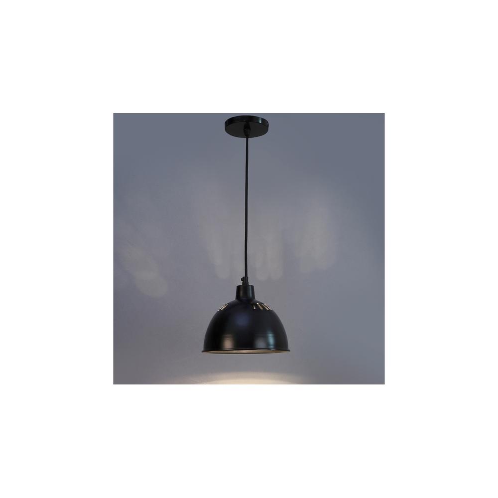All Black Metal Hanging Light