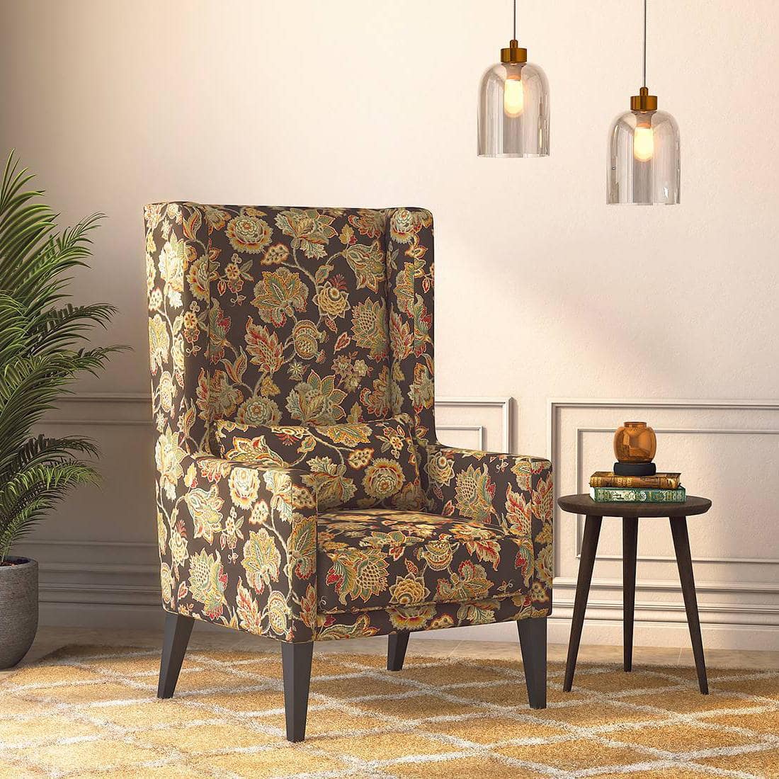 Morgen Lounge Chair in Chintz Floral Colour