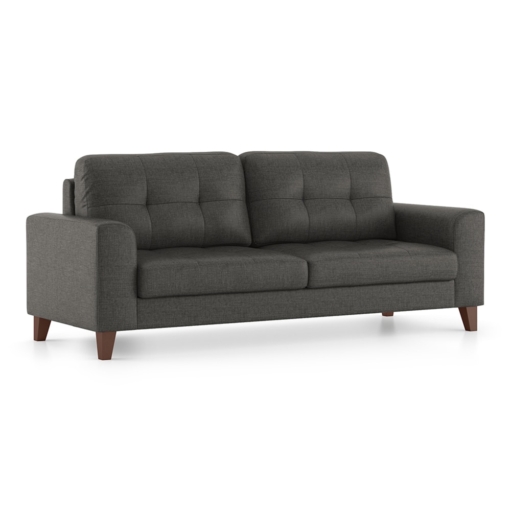 Verona Essential 3 Seater Fabric Sofa in Steel Colour