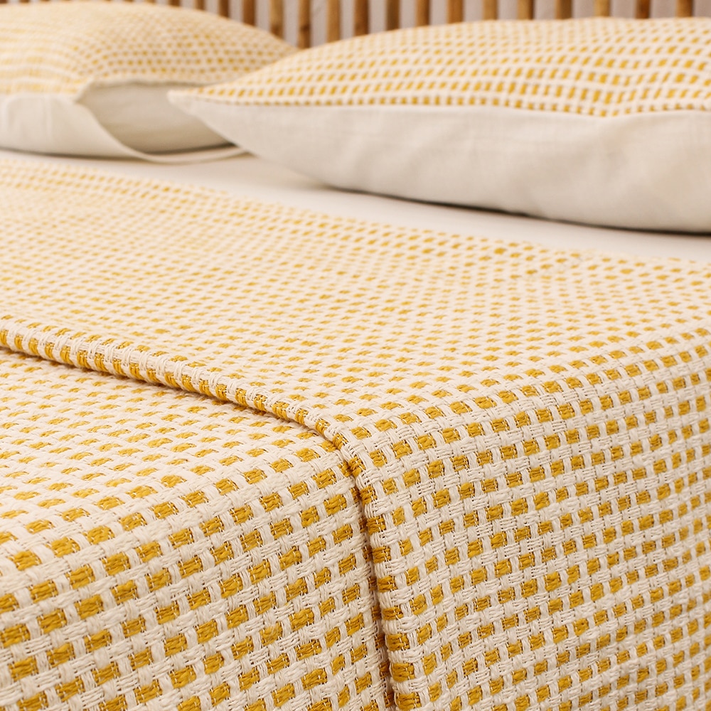 Girnar 1 Double Bedcover with Yellow colour