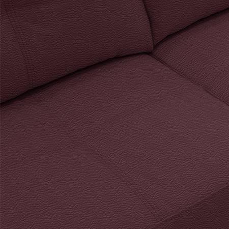 Franco 2 Seater Leather Sofa in Wine Colour