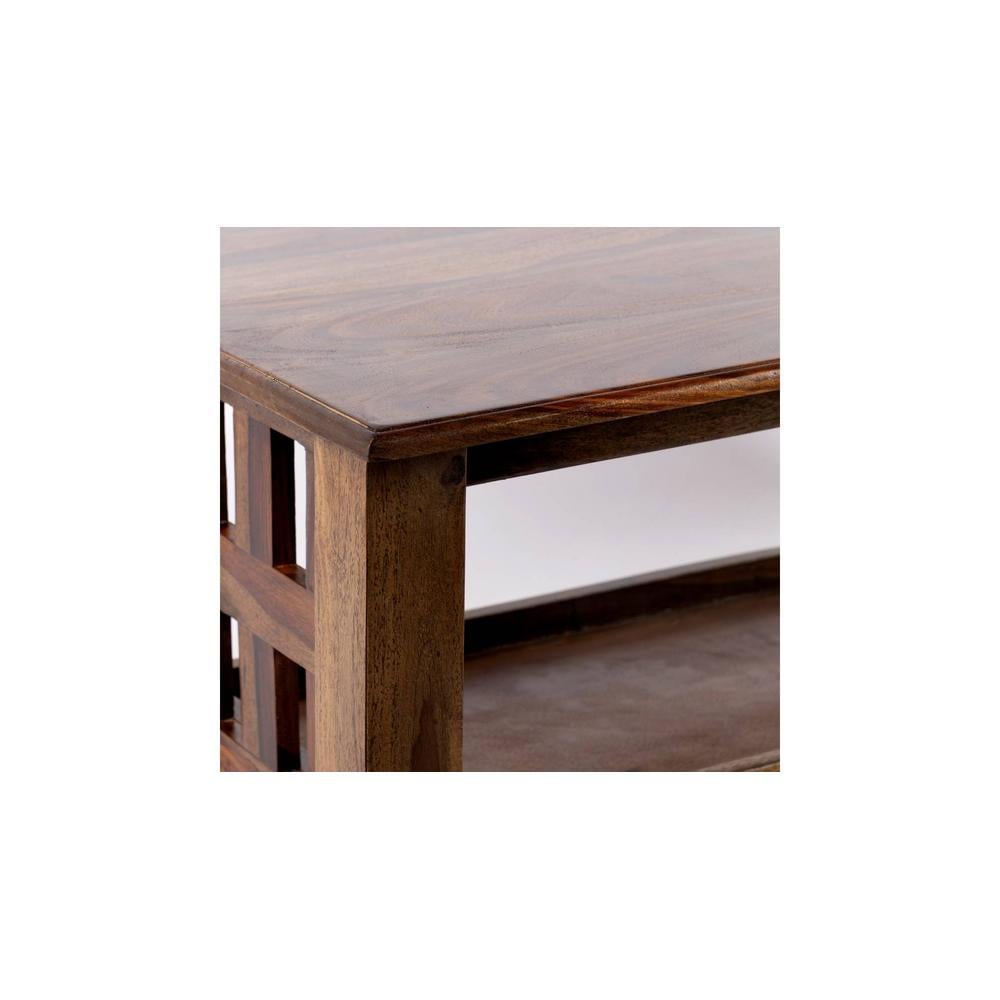 Blairs Sheesham Wood Coffee Table In Teak Finish