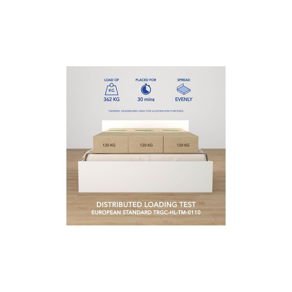 Nadi Engineered Wood Queen Size Bed In White Finish