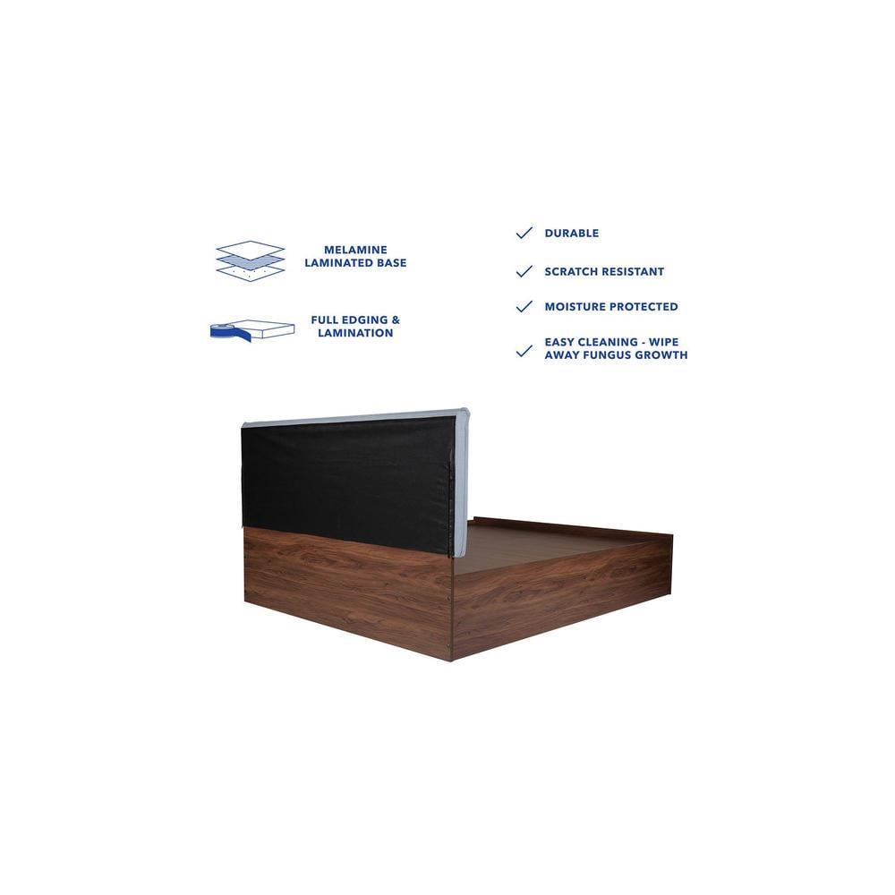 Prana Bed With Premium Leatherette Fabric And Box Storage Queen Bed