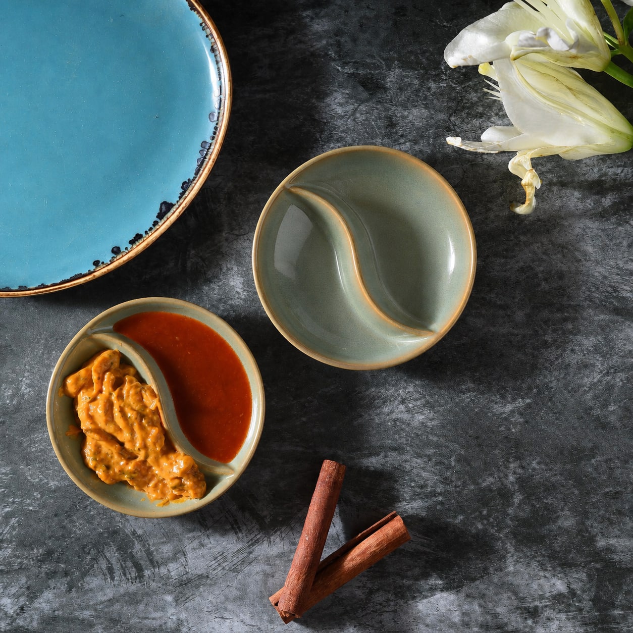 Zen Divide Minimal Dip Serving Set - Simply Soho