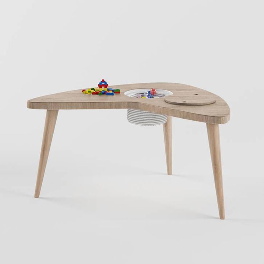 Boomerang Table Storage - Oak