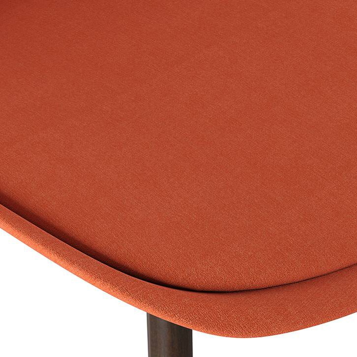 Pashe Fabric Accent Chair in Rust Colour