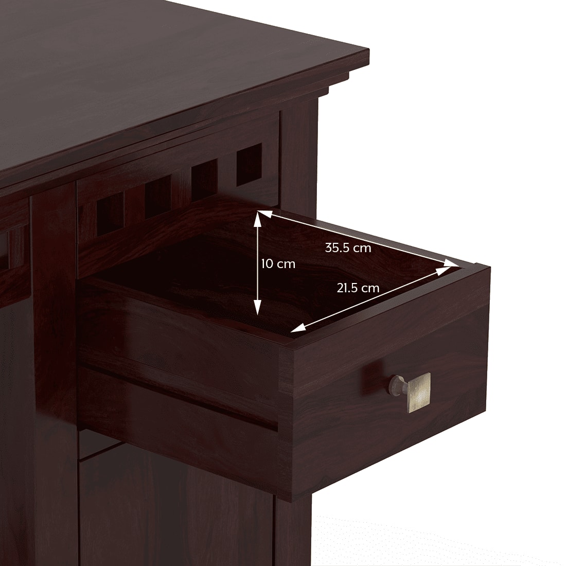 Fidora Study Table Finish - Mahogany