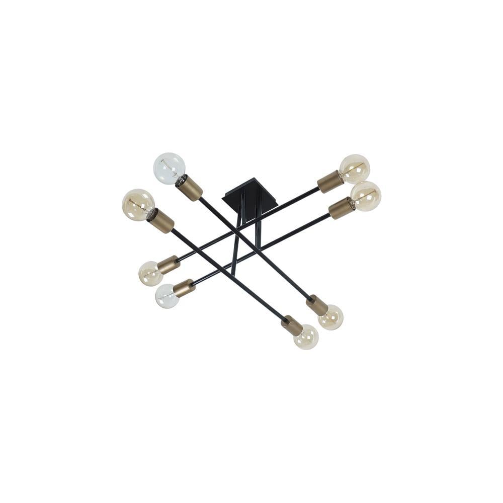 Eight Head Sputnik Black Mordern Chandelier