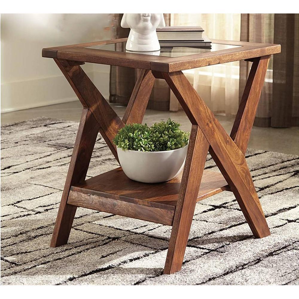 Etha Solid Wood Side Table