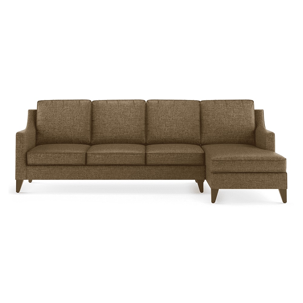 Abbey Sectional Sofa (Colour : Dune, Cushion : Hard, Seater : Right Aligned 3 Seater + Right Aligned Chaise)