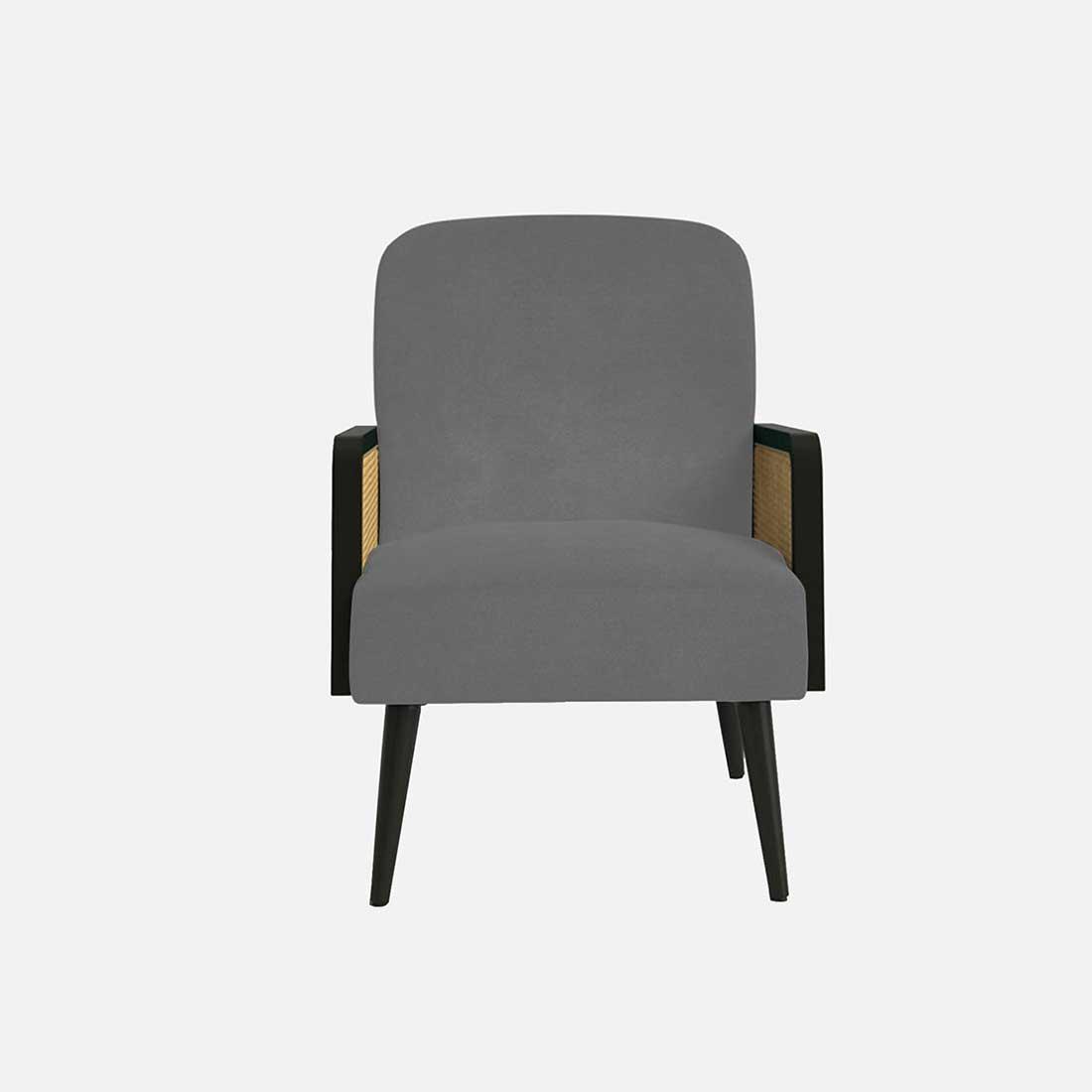 Haden Ratan Accent Chair in Grey Colour