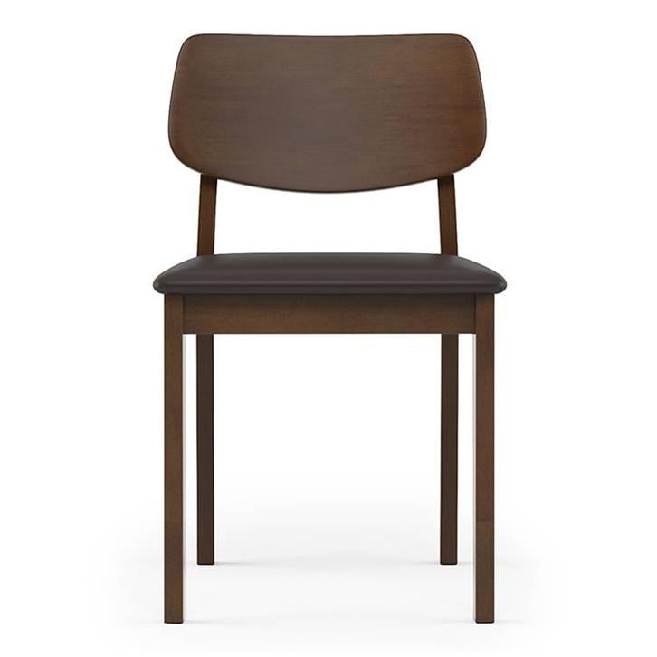 Lawson Solid Wood Dining Chair Set Of 2 In Walnut Finish