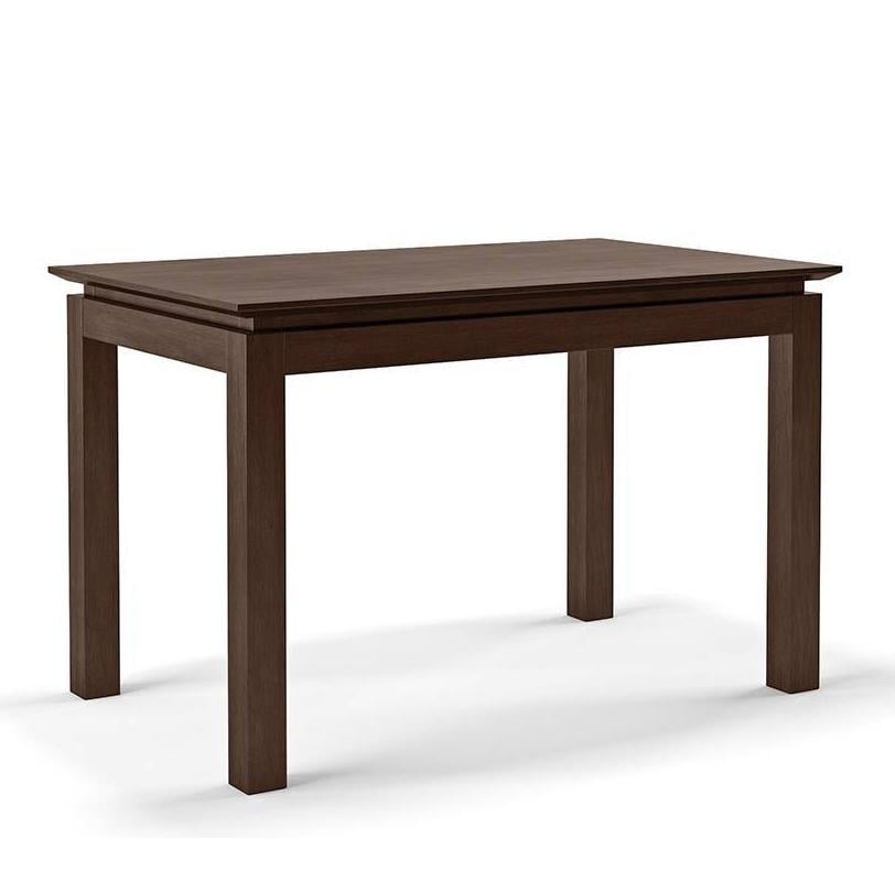 Diner 4 Seater Dining Table In Dark Walnut Finish