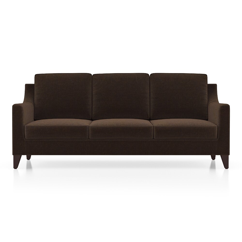 Abbey 3 Seater Fabric Sofa in Dark Earth Colour